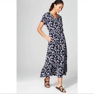 J. Jill Floral V-Neck Maxi Dress
